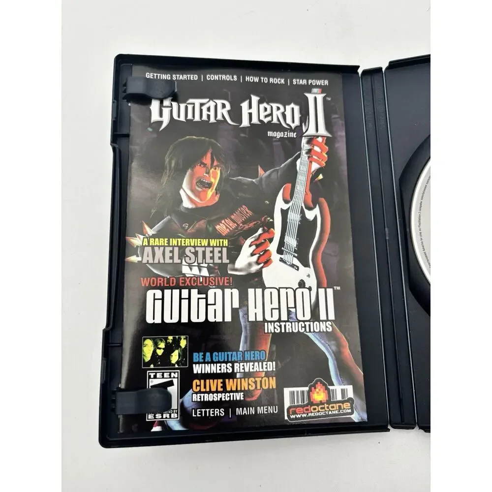 Guitar Hero II (PlayStation 2 PS2) Black Label CIB COMPLETE TESTED WORKS VG
